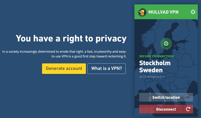 3. Mullvad: Reddit'e Göre En İyi Torrent VPN