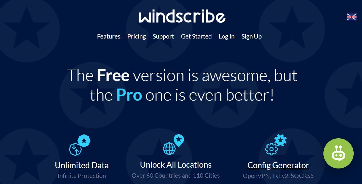 Ücretsiz ve Pro Windscribe VPN Özellikleri